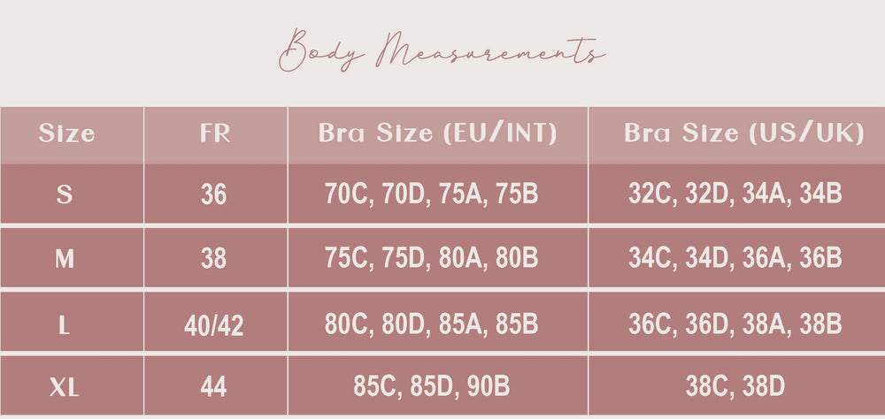 Size Chart & Care Guide